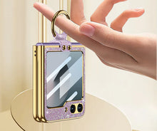 Cargar imagen en el visor de la galería, Estuche Gkk Leather Escarchado para Samsung Z Flip5