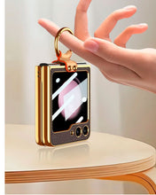 Cargar imagen en el visor de la galería, Estuche GKK Electro Plateado Con Anillo para Samsung Z Flip5