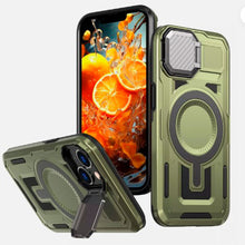 Cargar imagen en el visor de la galería, Estuche con soporte spartan Pro Con magsafe para Iphone 16 Pro max