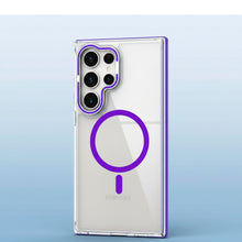 Cargar imagen en el visor de la galería, Funda transparente Magsafe colortech para Samsung S24 ultra