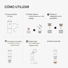 Cargar imagen en el visor de la galería, Cafetera Espresso Portatil ME2218 Marca Icafilas