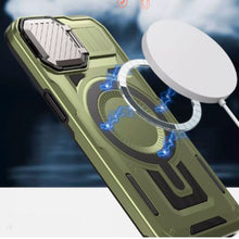 Cargar imagen en el visor de la galería, Estuche con soporte spartan Pro Con magsafe para Iphone 16 Pro max