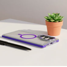 Cargar imagen en el visor de la galería, Funda transparente Magsafe colortech para Samsung S24 ultra