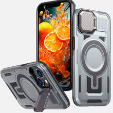 Cargar imagen en el visor de la galería, Estuche con soporte spartan Pro Con magsafe para Iphone 16 Pro max
