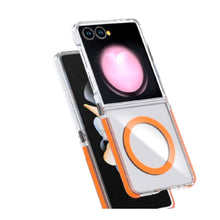 Cargar imagen en el visor de la galería, Funda transparente Magsafe colortech para Samsung z flip7