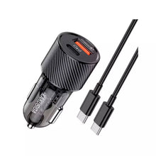 Cargar imagen en el visor de la galería, Cargador De Carro Carga Rápida Kaku De Puerto Usb + Tipo C 48w Ksc-856