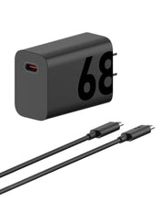 Cargar imagen en el visor de la galería, Cargador Motorola 68W Turbo Power cable USB-C de 6,5A Original