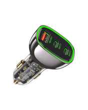 Cargar imagen en el visor de la galería, Cargador De Carro Carga Rápida Kaku Tres Puertos Usb 125W Max Ksc-1057