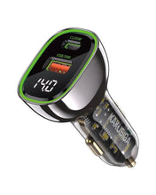 Cargar imagen en el visor de la galería, Cargador Plugin De Carro Carga Rápida Kaku De Doble Puerto Usb 95W Ksc-1054