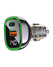 Cargar imagen en el visor de la galería, Cargador Plugin De Carro Carga Rápida Kaku De Doble Puerto Usb 95W Ksc-1054