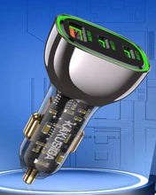 Cargar imagen en el visor de la galería, Cargador De Carro Carga Rápida Kaku Tres Puertos Usb 125W Max Ksc-1057