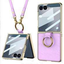 Cargar imagen en el visor de la galería, Estuche GKK Electroplata de Lujo Con correa para Samsung Z Flip7
