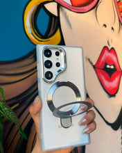 Cargar imagen en el visor de la galería, Funda transparente Magsafe Duo para Samsung S24 Ultra