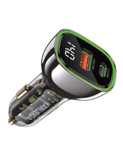 Cargar imagen en el visor de la galería, Cargador Plugin De Carro Carga Rápida Kaku De Doble Puerto Usb 95W Ksc-1054