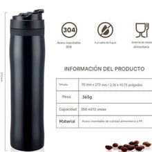 Cargar imagen en el visor de la galería, Cafetera francesa portátil de acero inoxidable Marca Icafilas