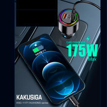 Cargar imagen en el visor de la galería, Cargador carro tres puertos 175w Max carga rápida Kakusiga ksc-1171