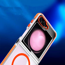Cargar imagen en el visor de la galería, Funda transparente Magsafe colortech para Samsung z flip6