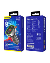 Cargar imagen en el visor de la galería, Cargador Plugin De Carro Carga Rápida Kaku De Doble Puerto Usb 95W Ksc-1054