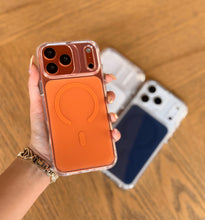 Cargar imagen en el visor de la galería, Estuche Space Color Magsafe Carga Inalambrica Compatible Iphone 17pro Max clear