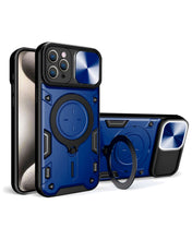 Cargar imagen en el visor de la galería, Estuche Proteccion Camara Con Soporte iPhone 15 Pro Max