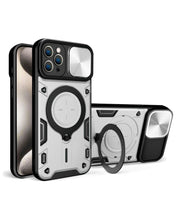 Cargar imagen en el visor de la galería, Estuche Proteccion Camara Con Soporte iPhone 15 Pro Max