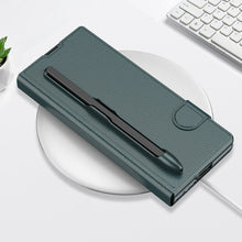 Cargar imagen en el visor de la galería, Funda Leather Card+Glass Para Samsung Galaxy Z Fold6