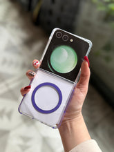 Cargar imagen en el visor de la galería, Funda transparente Magsafe colortech para Samsung z flip7