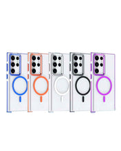 Cargar imagen en el visor de la galería, Funda transparente Magsafe colortech para Samsung S24 ultra