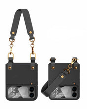 Cargar imagen en el visor de la galería, Estuche GKK Handbag + glass Con Correa para Samsung Z Flip 4