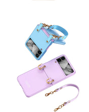 Cargar imagen en el visor de la galería, Estuche GKK Handbag + glass Con Correa para Samsung Z Flip 4