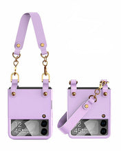 Cargar imagen en el visor de la galería, Estuche GKK Handbag + glass Con Correa para Samsung Z Flip 4