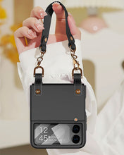 Cargar imagen en el visor de la galería, Estuche GKK Handbag + glass Con Correa para Samsung Z Flip 4