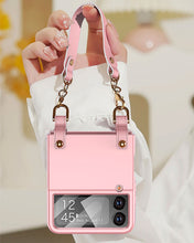 Cargar imagen en el visor de la galería, Estuche GKK Handbag + glass Con Correa para Samsung Z Flip 4
