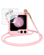 Cargar imagen en el visor de la galería, Estuche GKK Handbag + glass Con Correa para Samsung Z Flip5