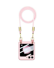Cargar imagen en el visor de la galería, Estuche GKK Handbag + glass Con Correa para Samsung Z Flip5