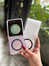 Cargar imagen en el visor de la galería, Funda transparente Magsafe colortech para Samsung z flip7