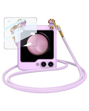 Cargar imagen en el visor de la galería, Estuche GKK Handbag + glass Con Correa para Samsung Z Flip5