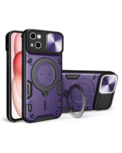 Cargar imagen en el visor de la galería, Estuche Proteccion Camara Con Soporte iPhone 15