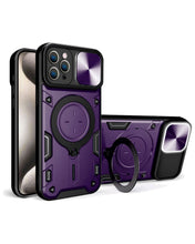 Cargar imagen en el visor de la galería, Estuche Proteccion Camara Con Soporte iPhone 15 Pro Max