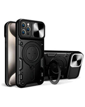 Cargar imagen en el visor de la galería, Estuche Proteccion Camara Con Soporte iPhone 15 Pro Max