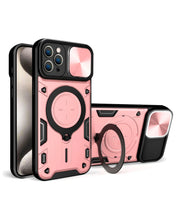 Cargar imagen en el visor de la galería, Estuche Proteccion Camara Con Soporte iPhone 15 Pro