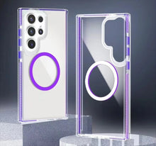 Cargar imagen en el visor de la galería, Funda transparente Magsafe colortech para Samsung S25 ultra
