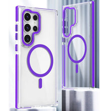 Cargar imagen en el visor de la galería, Funda transparente Magsafe colortech para Samsung S25 ultra