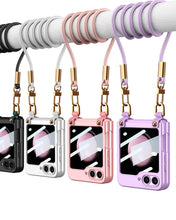 Cargar imagen en el visor de la galería, Estuche GKK Handbag + glass Con Correa para Samsung Z Flip5