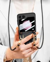 Cargar imagen en el visor de la galería, Estuche GKK Handbag + glass Con Correa para Samsung Z Flip5