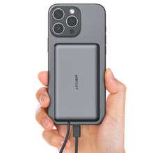 Cargar imagen en el visor de la galería, Power Bank Acefast De 10.000mah 22.5w con cable de datos retráctil tipo c Inalambrico