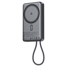 Cargar imagen en el visor de la galería, Power Bank Acefast De 10.000mah 22.5w con cable de datos retráctil tipo c Inalambrico