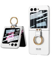 Cargar imagen en el visor de la galería, Estuche Leather Case Con Anillo para Samsung Z Flip6