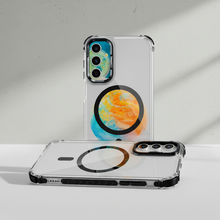 Cargar imagen en el visor de la galería, Funda transparente Magsafe colortech para Samsung S24 fe