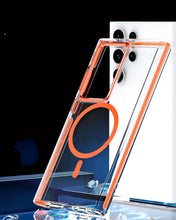 Cargar imagen en el visor de la galería, Funda transparente Magsafe colortech para Samsung S24 ultra